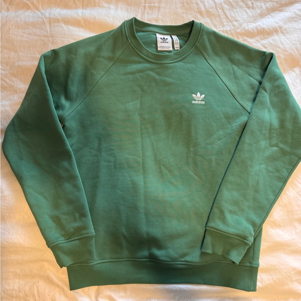 adidas Green Trefoil Crewneck Sweatshirt